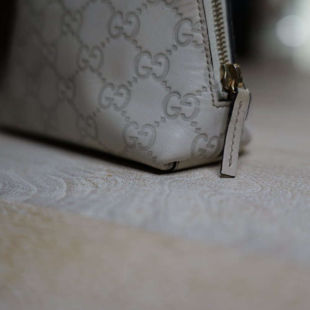 Authentic GUCCI Guccissima GG Leather Makeup Cosmetics Pouch - Picture 10 of 16